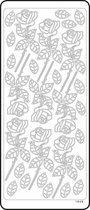 Vaessen Creative Sticker - 10x23cm - 10st - zilver rozen