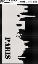 Carabelle masque 16x28cm monuments of Paris