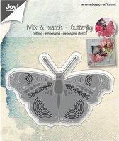 Joy!Crafts Stencil - Stans-embos-debosmal Mix & match vlinder