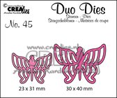 Crealies Duo snijmallen - no.45 Vlinders 7