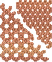 Tonic Studios Media die sets distressed geometric