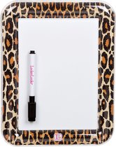 LockerLookz white board leopard print