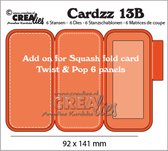 Cardzz Stansen - Nr.13B - Aanvulling voor Squash fold card (CLCZ13) - 92x141mm