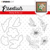 Studio Light Stamp & Die Cut - Essentials Rose nr.48