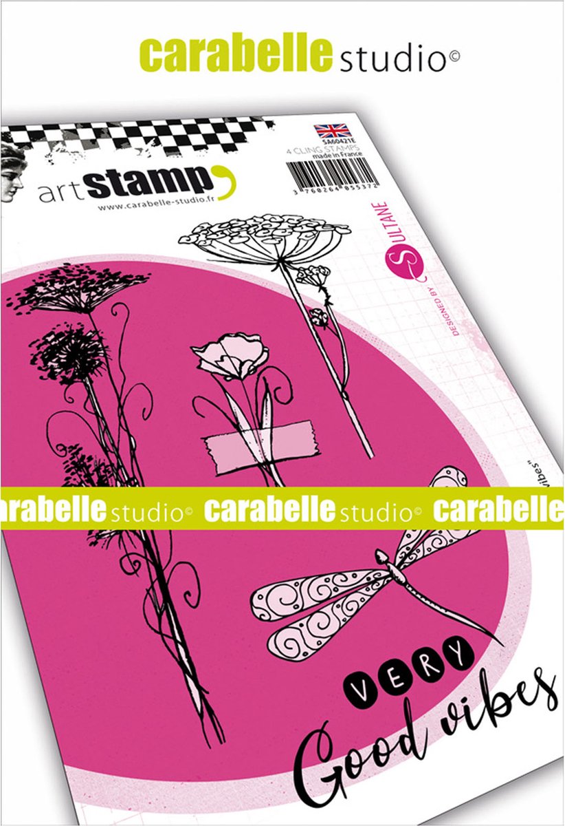 Carabelle Studio Cling stamp - A6 very good vibes