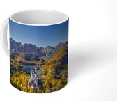 Mok - Panorama van het herfstlandschap om het Slot Neuschwanstein Kasteel - 350 ML - Beker