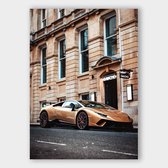 Poster Lambo - Papier - 40x50 cm - Meerdere Afmetingen & Prijzen | Wanddecoratie - Interieur - Art - Wonen - Schilderij - Kunst
