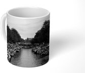 Mok - Prinsengracht tijdens de pride - zwart wit - 350 ML - Beker