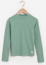 Sissy-Boy - Groen rib t-shirt met lange mouwen