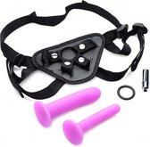 Double-G Deluxe Vibrerende Strap-On Set - Sextoys - Dildo's