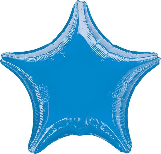 Folieballon Ster Turquoise  - 48 Cm