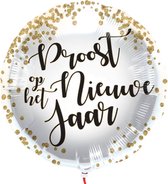 Helium ballon 'Proost op het nieuwe jaar' | 45 cm