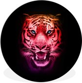 WallCircle - Tableau - Tiger Colors - Multicolore - 150 X 150 Cm