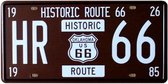 Retro Muur Decoratie uit Metaal Route 66 License Plate 10