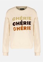 DEELUXE Fancy sweater met borduursel CHERIE Vanille