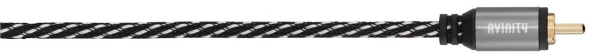 Avinity Subwooferkabel + Ad. Cinch-aansl. - 2 Cinch-st Stof Verg. 3,0 M