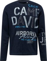 Camp David shirt Neonblauw-L