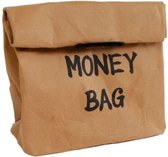 spaarzak Money Bag 12 x 17 cm wasbaar papier bruin