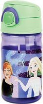 drinkfles Frozen II junior 350 ml aluminium paars/groen
