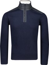 Belstaff Trui Blauw Aansluitend - Maat XXL - Heren - Herfst/Winter Collectie - Wol