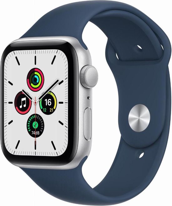 Apple Watch SE 2021 - Smartwatch - 44mm - Zilver