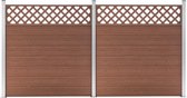 Everest Schuttingset 2 vierkant 353x185 cm HKC bruin