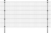 Everest Dubbelstaafmatten en palen 2008x1230 mm 26 m zilverkleurig