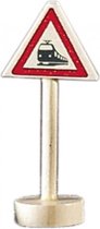 verkeersbord onbewaakte spoorwegovergang hout 10 cm