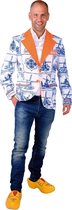 100% NL & Oranje Kostuum | Colbert Hup Holland Delfts Blauwe Tegels Man | XL | Carnaval kostuum | Verkleedkleding