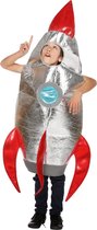 Wilbers - Science Fiction & Space Kostuum - Ruimtevaart Raket Heelal Knaller Kind Kostuum - zilver - One Size - Carnavalskleding - Verkleedkleding