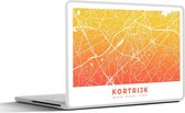 Sticker pour ordinateur portable - 11,6 pouces - Plan de la ville - België - Courtrai - Oranje