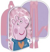 rugzak Peppa Pig meisjes 26 x 31 cm polyester roze