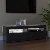 Tv-meubel met LED-verlichting 120x35x40 cm grijs