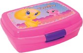 Tweety Broodtrommel 6 x 13.5 x 17 cm roze