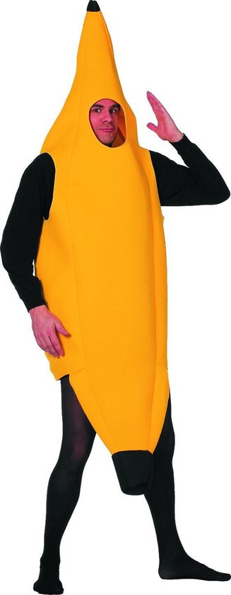 Bananenpak - Kostuum - Maat 52 - Geel
