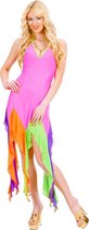 Widmann - Brazilie & Samba Kostuum - Braziliaanse Jurk Neon Rose Serpentine Kostuum Vrouw - Roze - Large - Carnavalskleding - Verkleedkleding