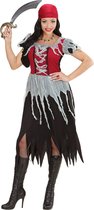 Widmann - Piraat & Viking Kostuum - Boekanier Killer Piraten Dame - Vrouw - rood,zwart - XL - Carnavalskleding - Verkleedkleding