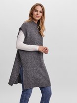 Vero Moda VMDARIA SL HIGHNECK LONG VEST - Medium G Grey