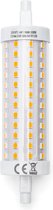 LED Lamp - Igan Trunka - R7S Fitting - 16W - Helder/Koud Wit 6500K - Oranje - Glas