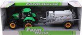 Jonotoys Tractor Met Sproeiwagen Junior 29 Cm Groen 2-delig