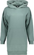 Jacqueline de Yong Jurk Jdyparis Life L/s Hood Sweat Dress 15244197 Sagebrush Green Dames Maat - M