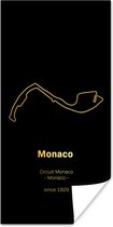 Poster Formule 1 - Monaco - Circuit - 20x40 cm - Cadeau voor man