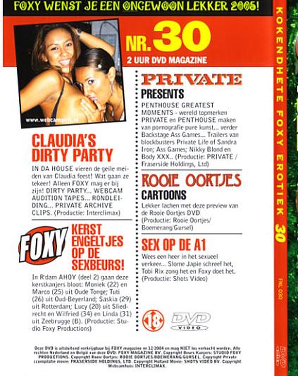 Foxy DVD 30 Sex Op De A1 (Dvd) Dvds bol afbeelding foto