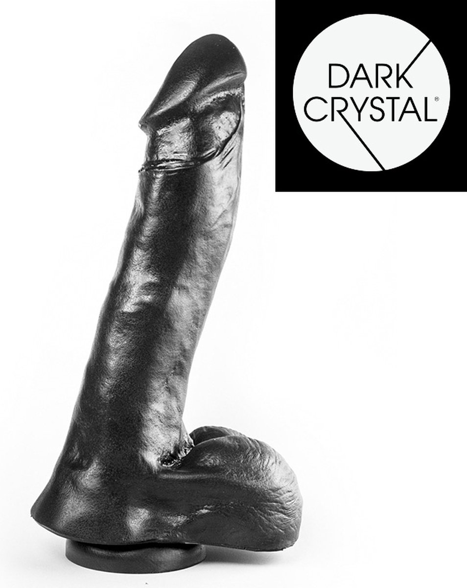 Goedkoopste Dark Crystal XXL Dildo met zuignap 29 x 6 cm - zwart