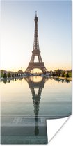 Poster Parijs - Eiffeltoren - Water - 20x40 cm