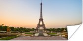 Poster Parijs - Eiffeltoren - Zonsopgang - 40x20 cm