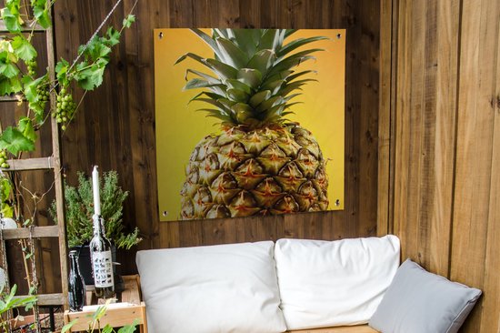 Serviette de jardin Ananas - Fruit - Jaune - 100x100 cm