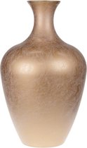 - vaas kom gerecycleerd glas ø40x65cm - matt gold - 40x65x