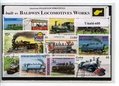 Locomotieven gebouwd door Baldwin – Luxe postzegel pakket (A6 formaat) : collectie van verschillende postzegels van Locomotieven – kan als ansichtkaart in een A6 envelop - authenti