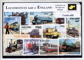 Locomotieven gebouwd in Engeland – Luxe postzegel pakket (A6 formaat) : collectie van 50 verschillende postzegels van Engelse locomotieven – kan als ansichtkaart in een A6 envelop